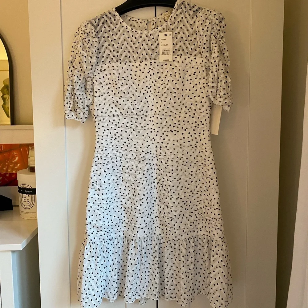 SHOSHANNA NWT Kayleigh Optic/Jet Dress - Picture 6 of 7